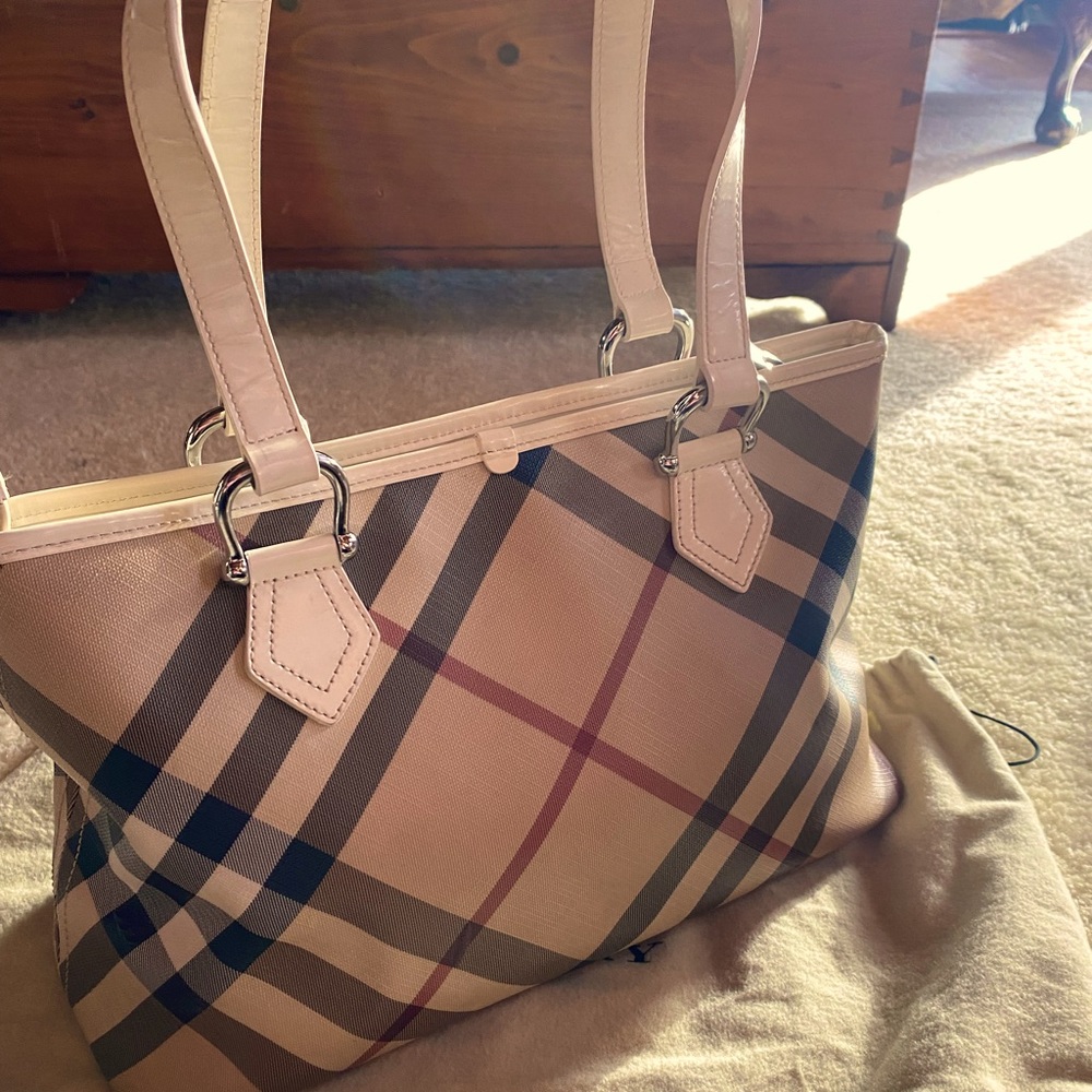 Vintage Burberry Tote Bag! EUC